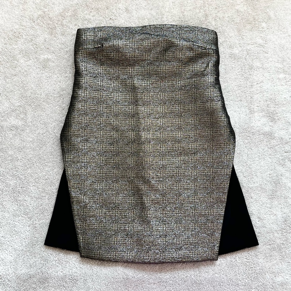 ELLERY STRAPLESS METALLIC TOP SIZE 2 MODERN CHIC EVENT PARTY ELEGANT COCKTAIL - Picture 2 of 10